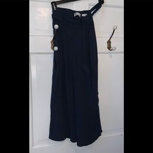 Hollister Navy Blue Baggy Wide Leg Pants/Gilly Hicks XS